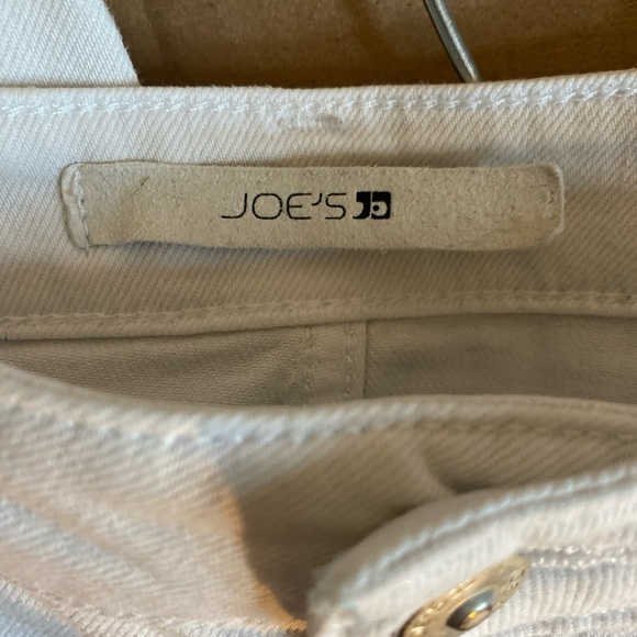 Joes Jeans High Rise Straight Crop Jeans Sz 31 White Frayed Edge - Picture 3 of 6